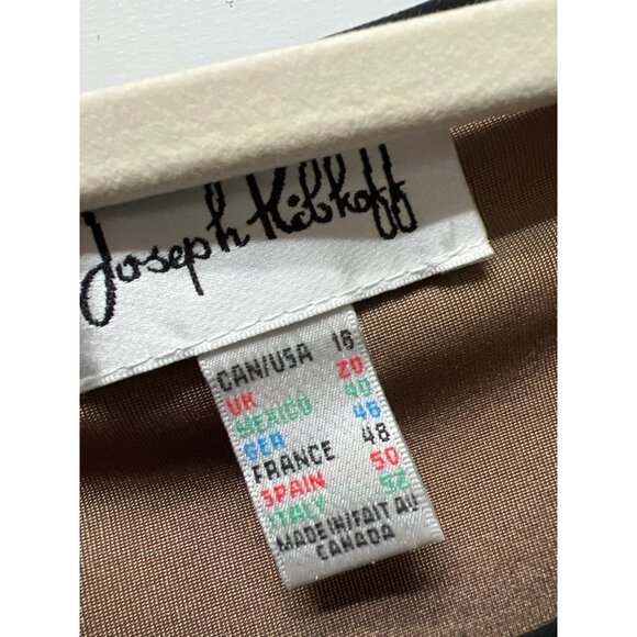 Joseph Ribkoff NWT Black with Gold Brocade Blouse Dress - Picture 5 of 9